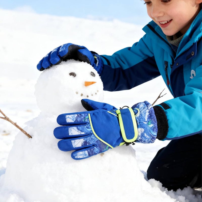 UTOWO Kids Winter Cold Weather Ski Gloves Boy-Girl Warm Windproof Snow Gloves for Snowboarding Sledding Cycling Toddler 3-6T - Image 4